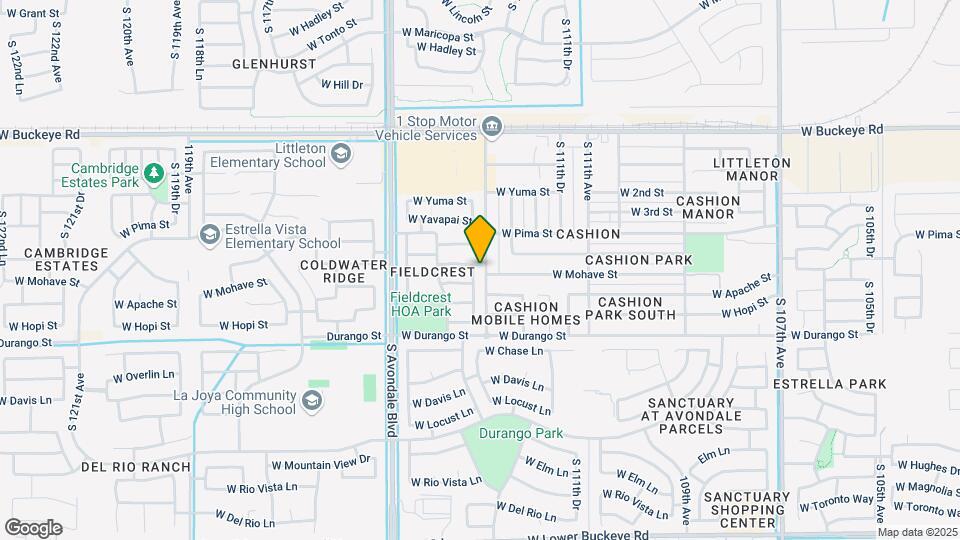 1709 S 113th Dr Map and Location Details