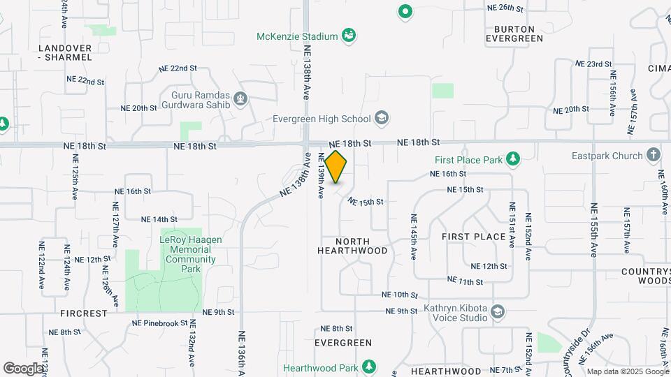 1424 NE 140th Ave Map and Location Details