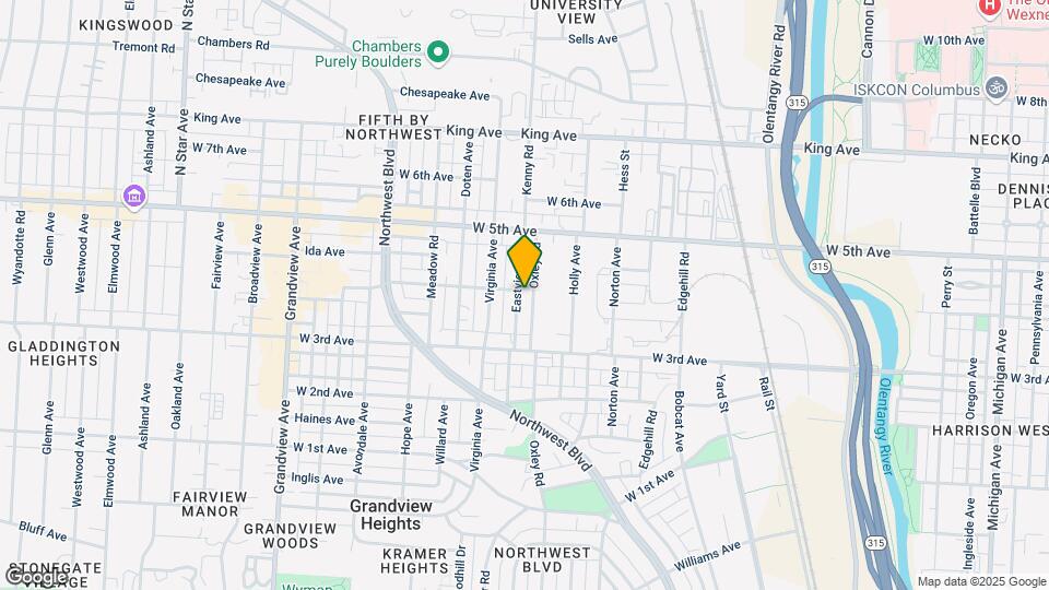1348 Eastview Ave Map and Location Details