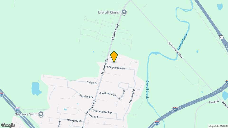 3506 Persimmon Cir Map and Location Details