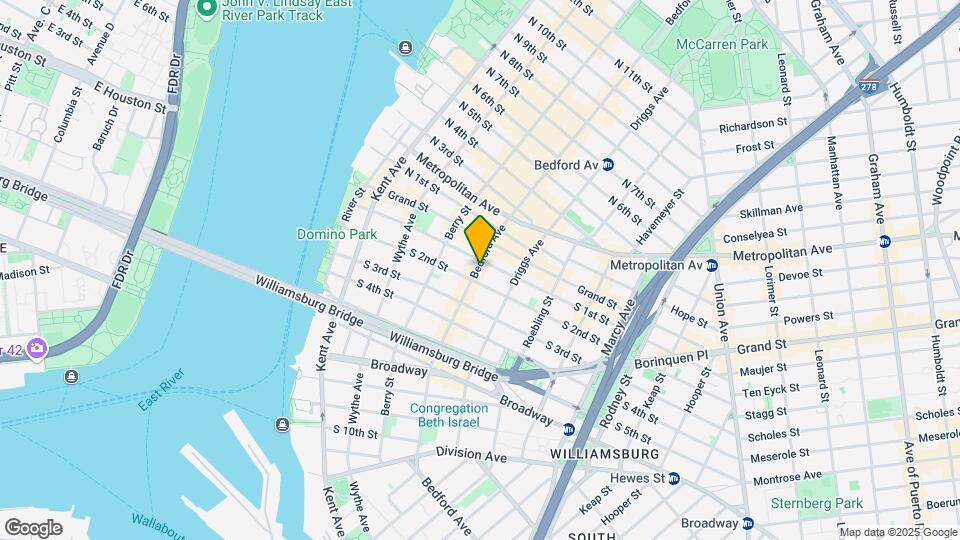 301 Bedford Ave Mapa y Detalles de la Ubicación