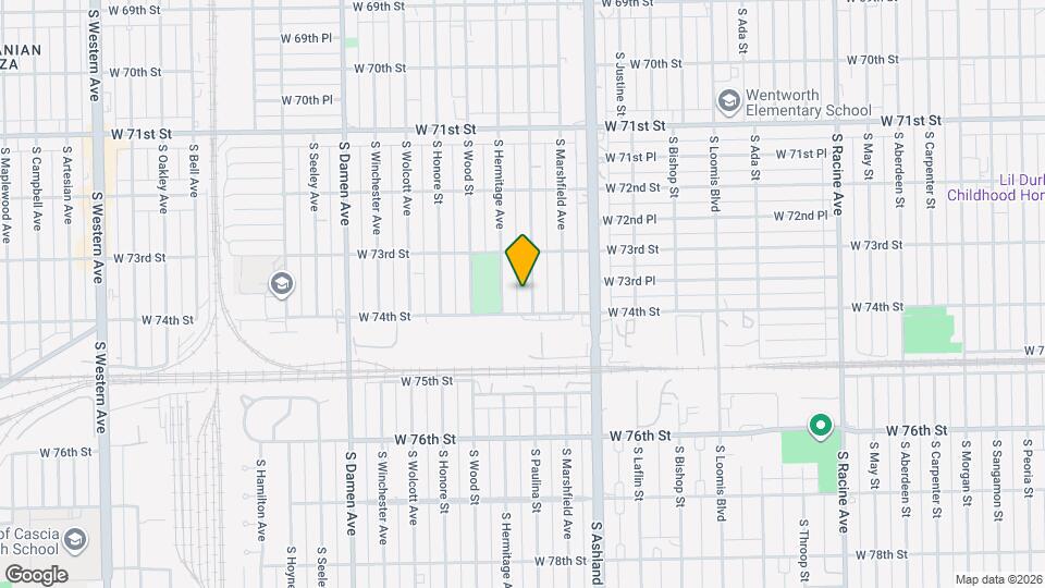 7342 S Paulina St Mapa y Detalles de la Ubicación