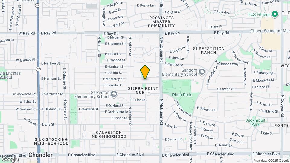 898 E Monterey St Map and Location Details