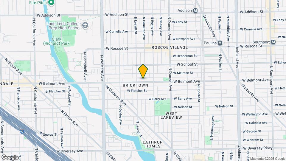 2138 W Belmont Ave Map and Location Details