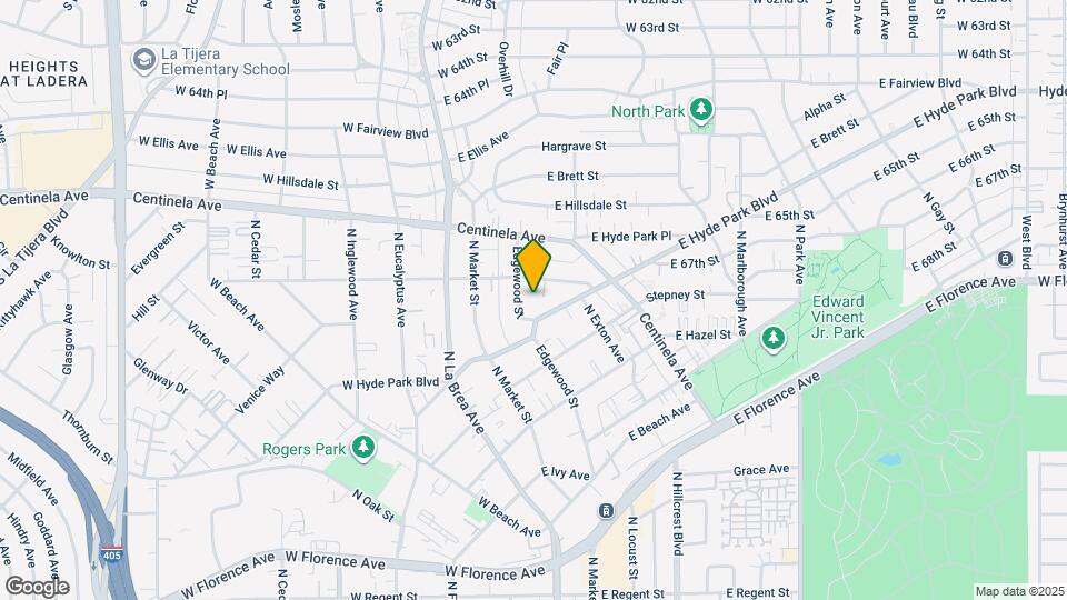 810 Edgewood St, Unit 105 Map and Location Details
