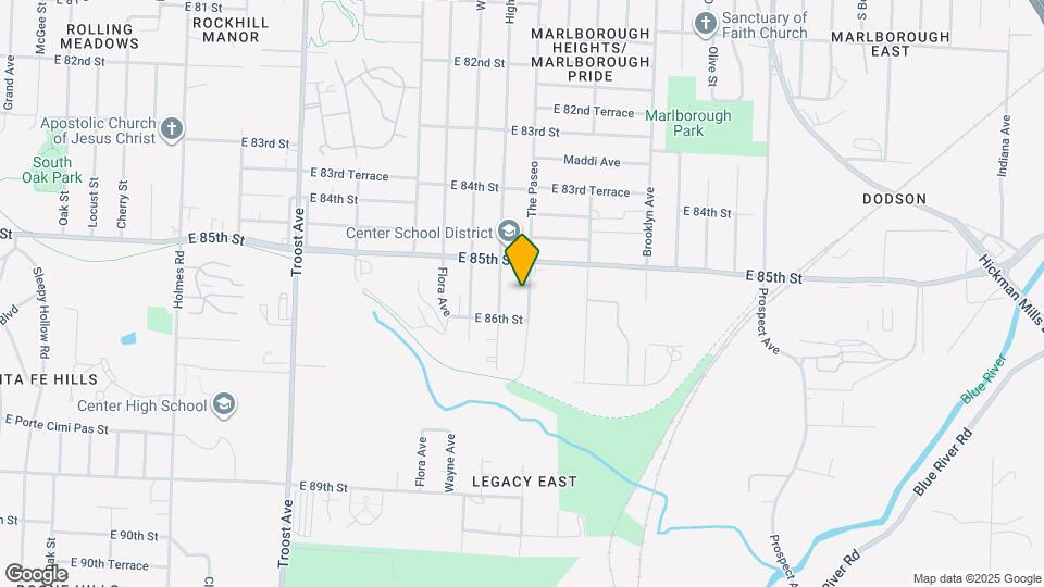 8512 Woodland Ave Map and Location Details