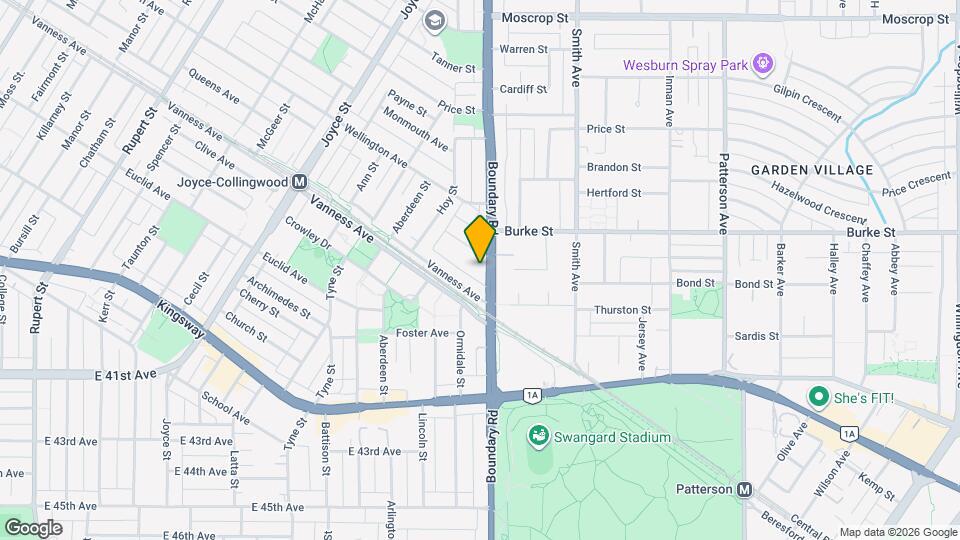 Central Place Map and Location Details