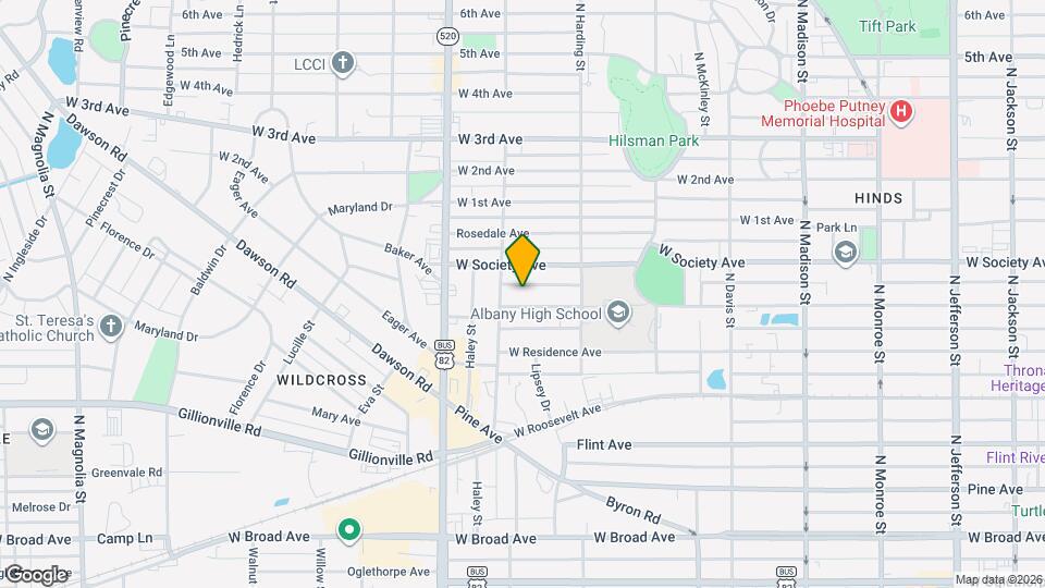 925 W Tift Ave Map and Location Details