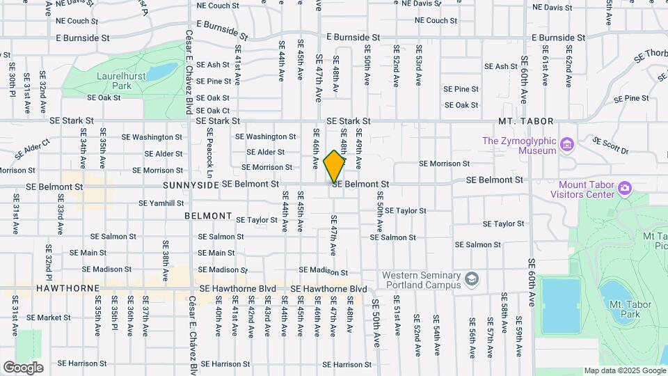4726 SE Belmont St Map and Location Details