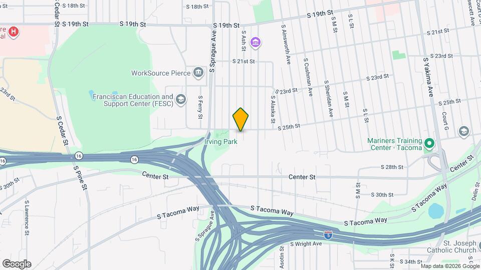 2506 S Ash St Map and Location Details