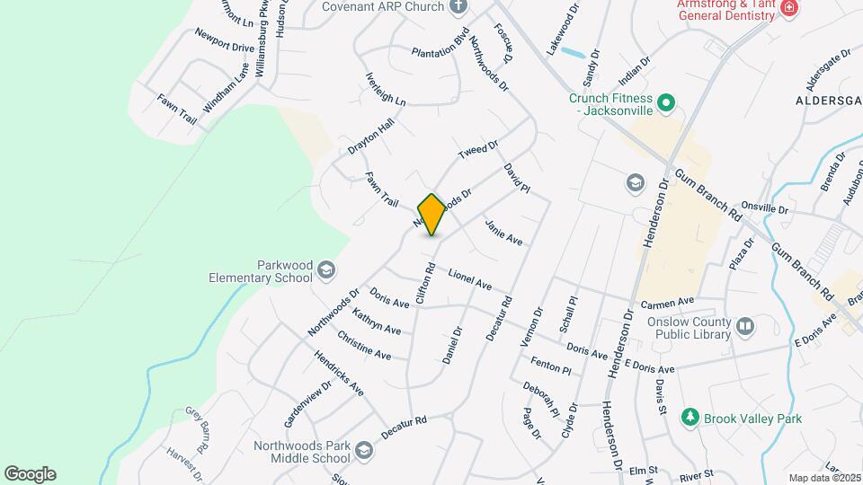 1403 Clifton Rd Map and Location Details