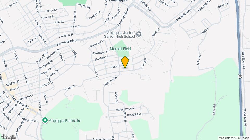 1120 Wade St Map and Location Details