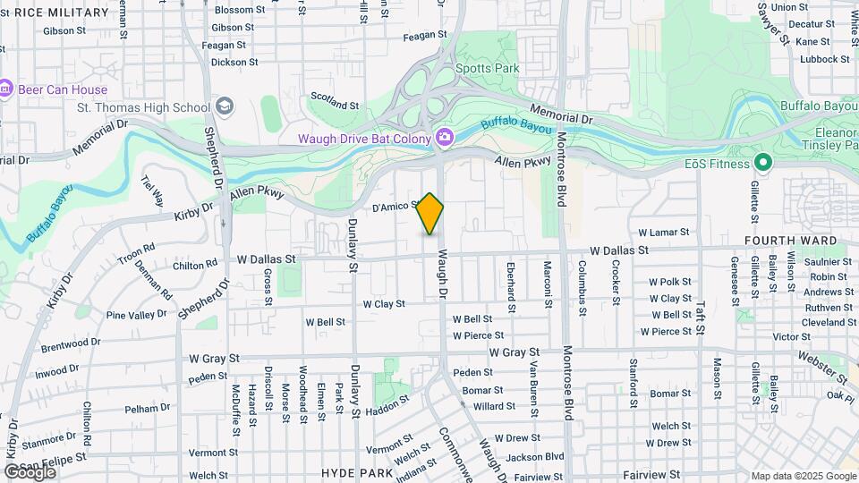 833 Rosine St Map and Location Details