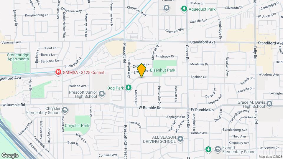 2036 Sheldon Dr Map and Location Details