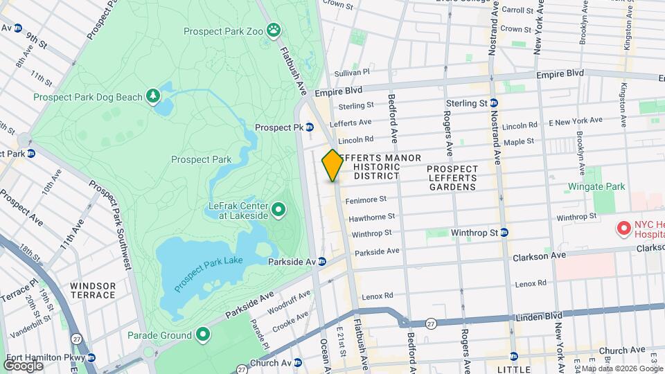 604 Flatbush Ave Map and Location Details
