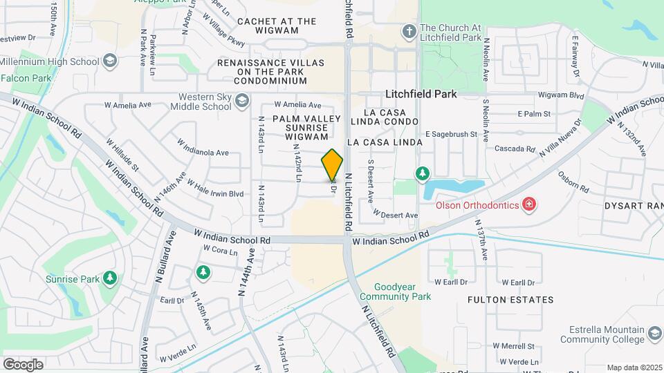 14149 W Weldon Ave Map and Location Details