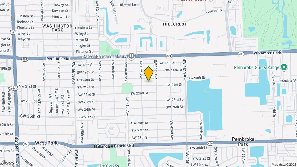 4425 SW 21st St Map and Location Details