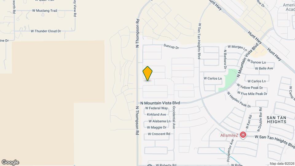 4592 W Horsenettle Dr Map and Location Details