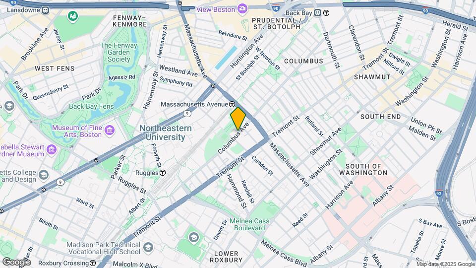 614 Columbus Ave, Unit 7 Mapa y Detalles de la Ubicación