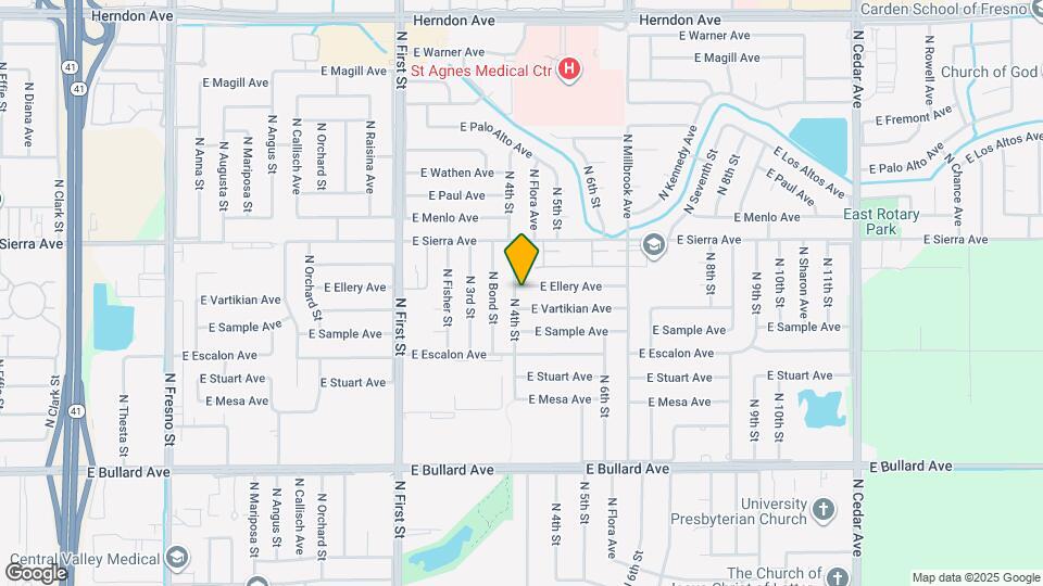 1211 E Ellery Ave Map and Location Details