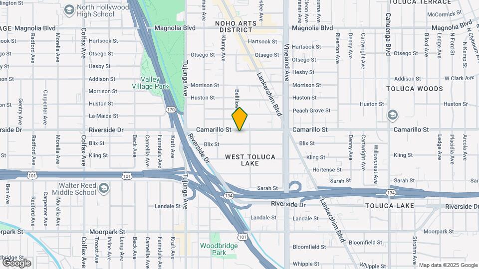 11162 Camarillo St Map and Location Details