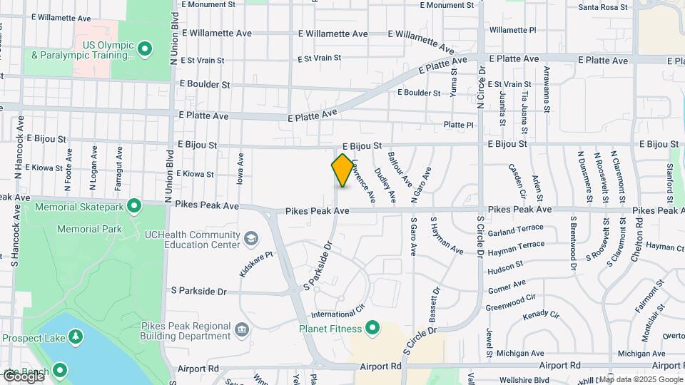 2502 E Pikes Peak Ave Map and Location Details