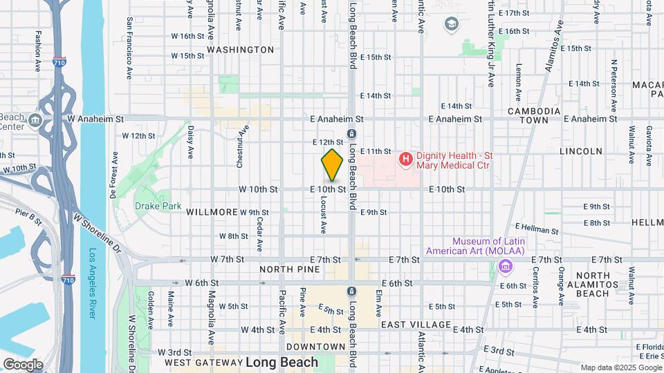 219 E 10th St Map and Location Details