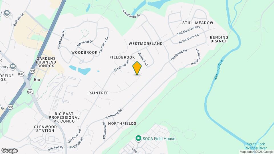 1222 Raintree Dr Map and Location Details