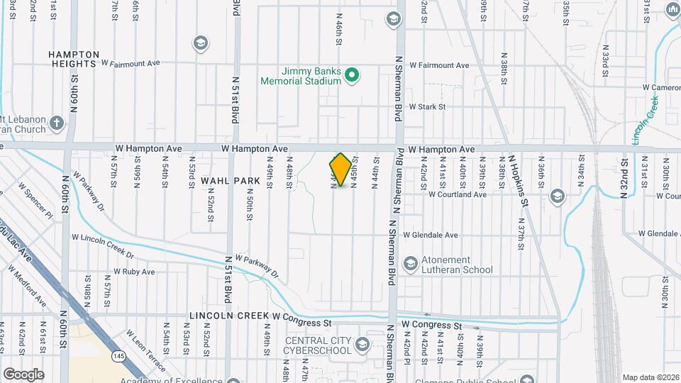 4704 N 46th St Map and Location Details
