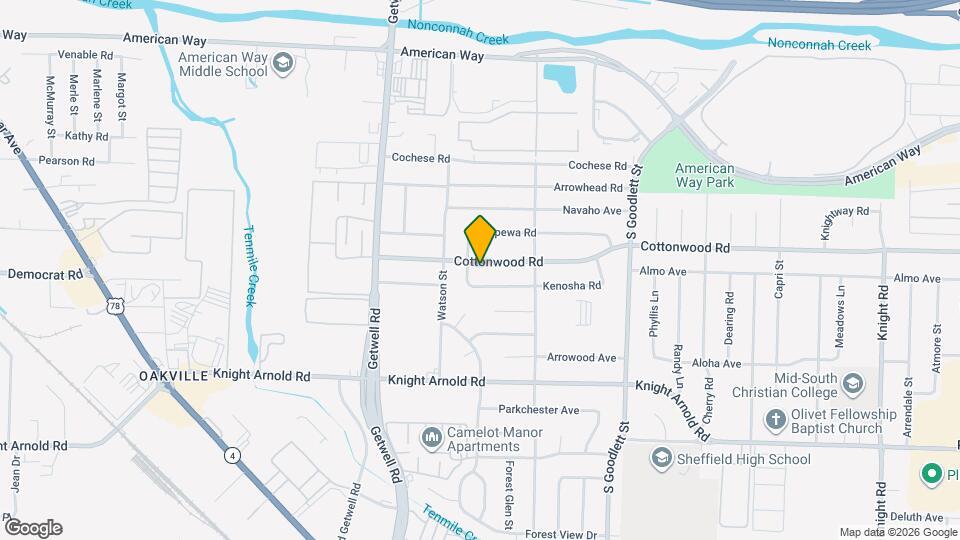 4073 Cottonwood Rd Map and Location Details