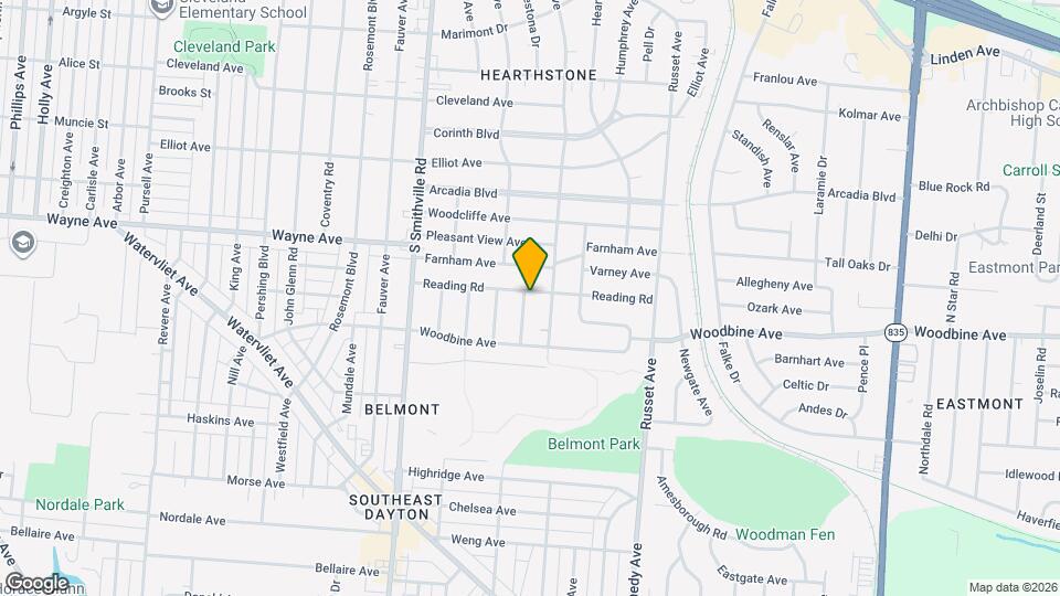 4230 Reading Rd Map and Location Details