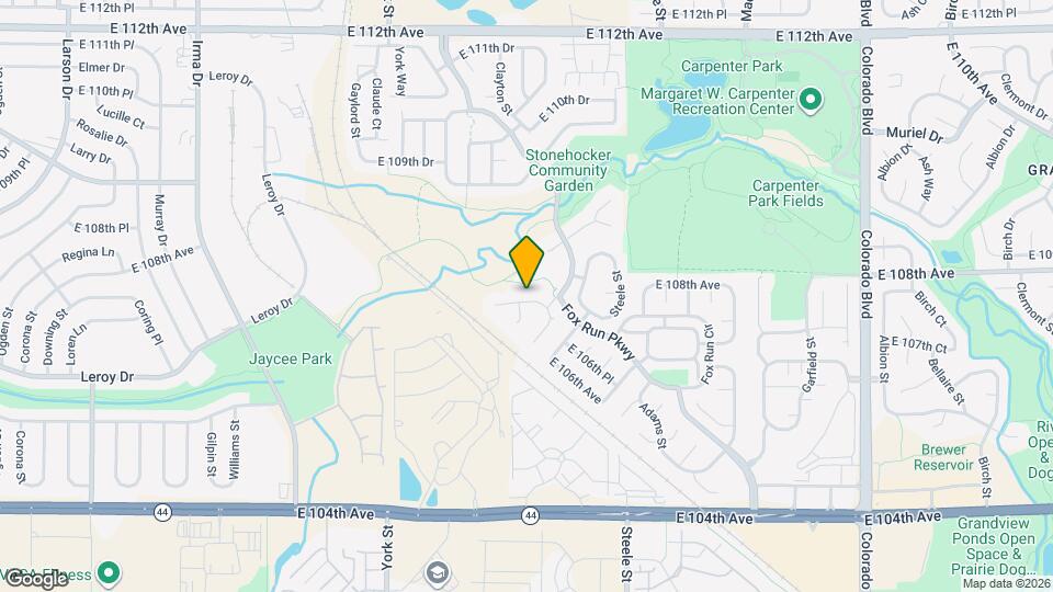 2901 E 107th Ct Map and Location Details