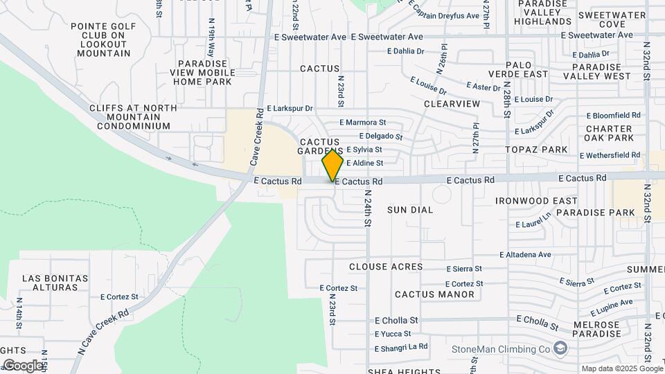 2255 E Cactus Rd Map and Location Details