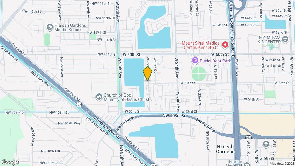 5575 W 26th Ct Map and Location Details