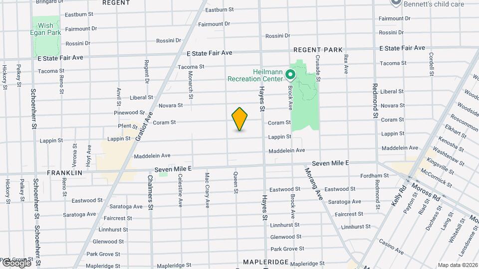 14945 Lappin St Map and Location Details