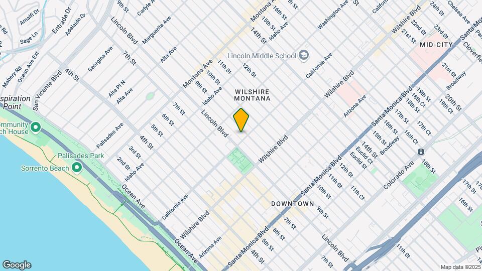 819 California Ave Mapa y Detalles de la Ubicación