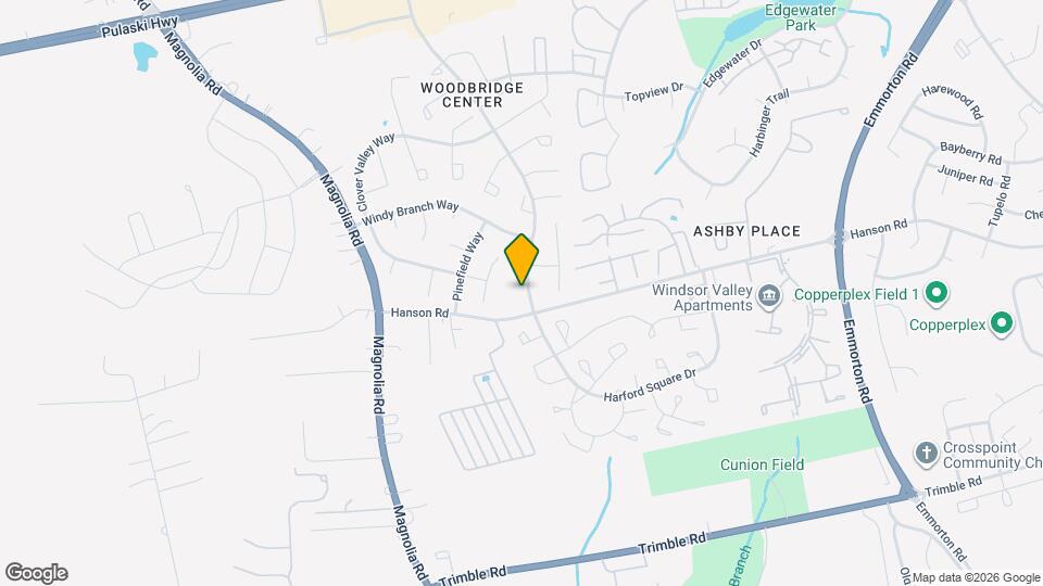 706 Woodbridge Center Way Map and Location Details
