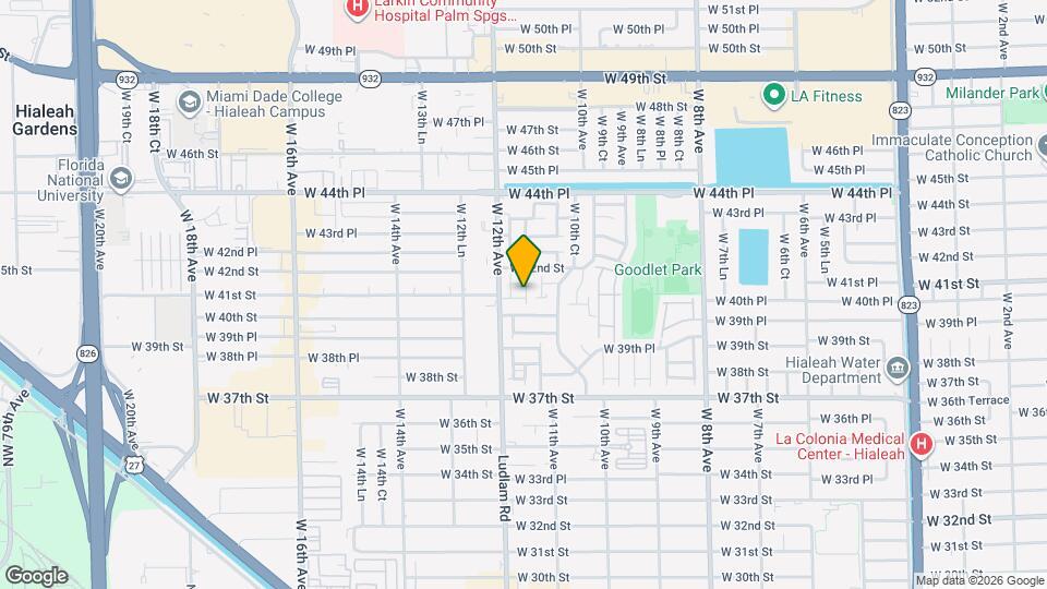 4106 W 11th Ct Map and Location Details