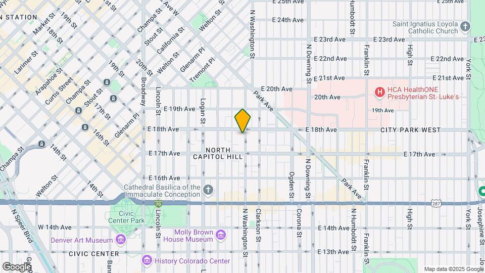 1761 Washington St Map and Location Details