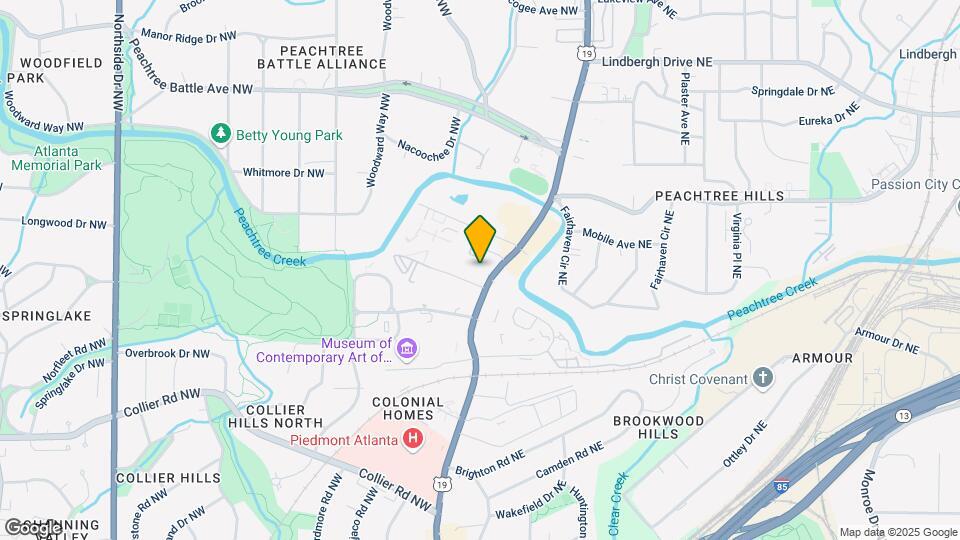 2230 Peachtree Rd NW Map and Location Details