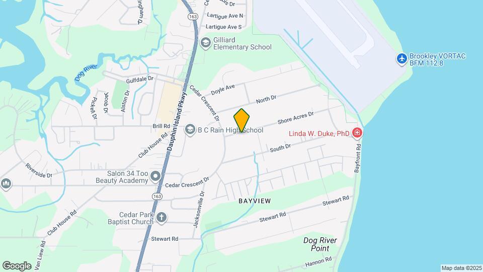 1315 Shore Acres Dr Map and Location Details