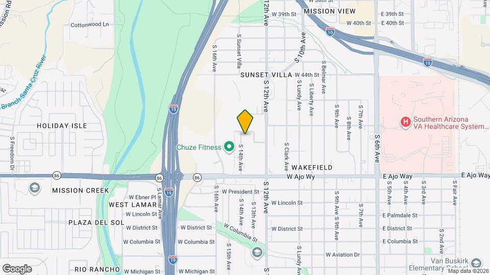 3619 S 14th Ave Map and Location Details