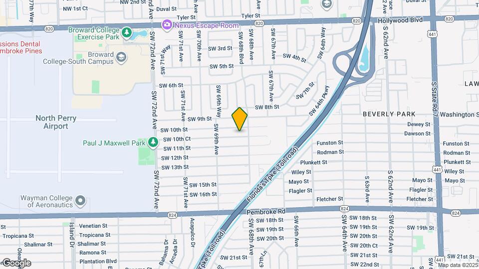 6813 SW 10th Ct Map and Location Details