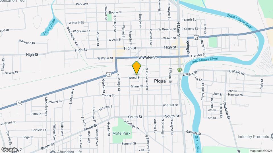 436 Wood St Map and Location Details