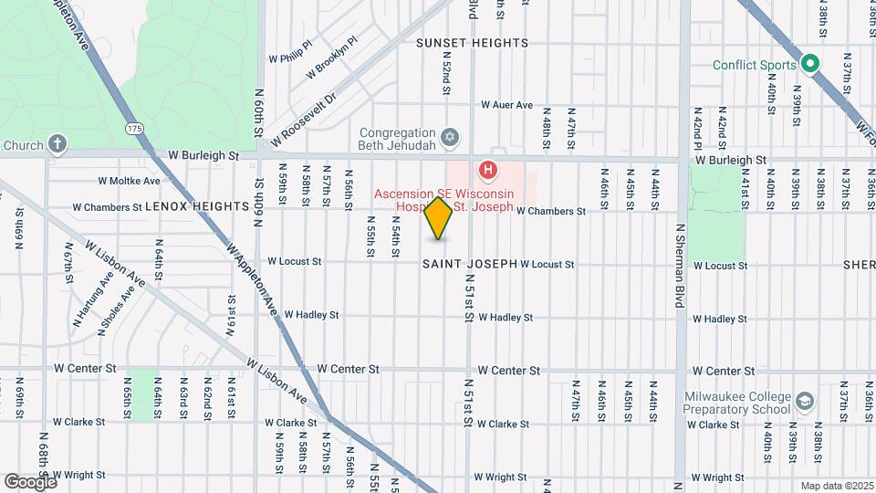 2927 N 52nd St, Unit #A Map and Location Details