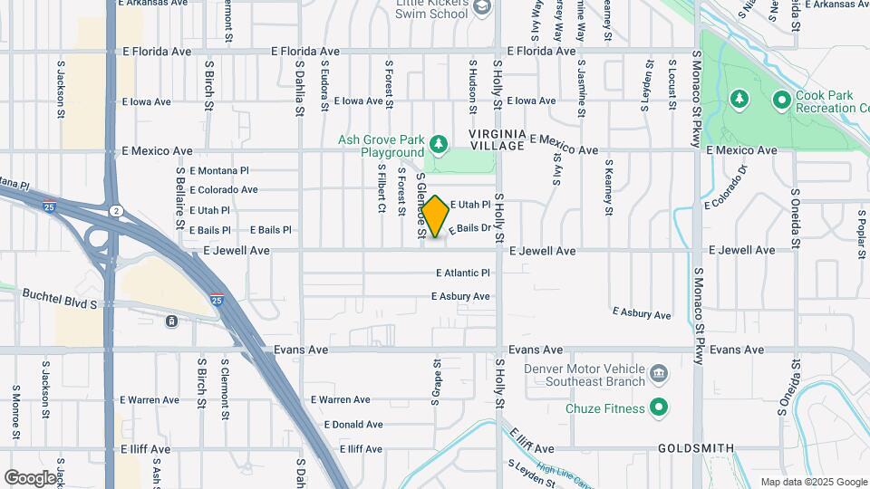 5331 E Jewell Ave Map and Location Details