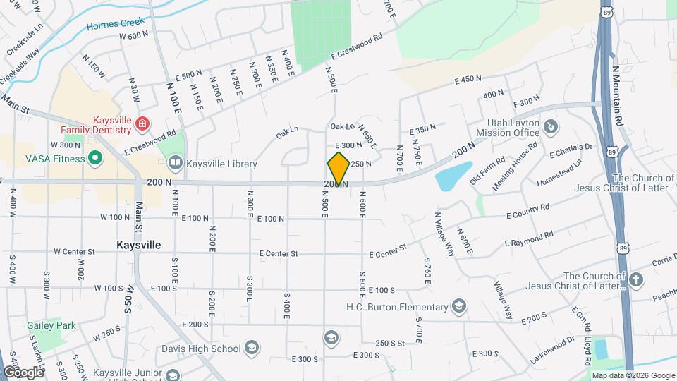 542 E 200 N, Unit Unit 1 Map and Location Details