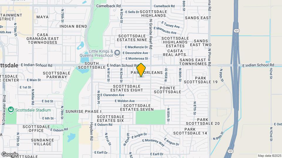 3932 N Granite Reef Rd Map and Location Details
