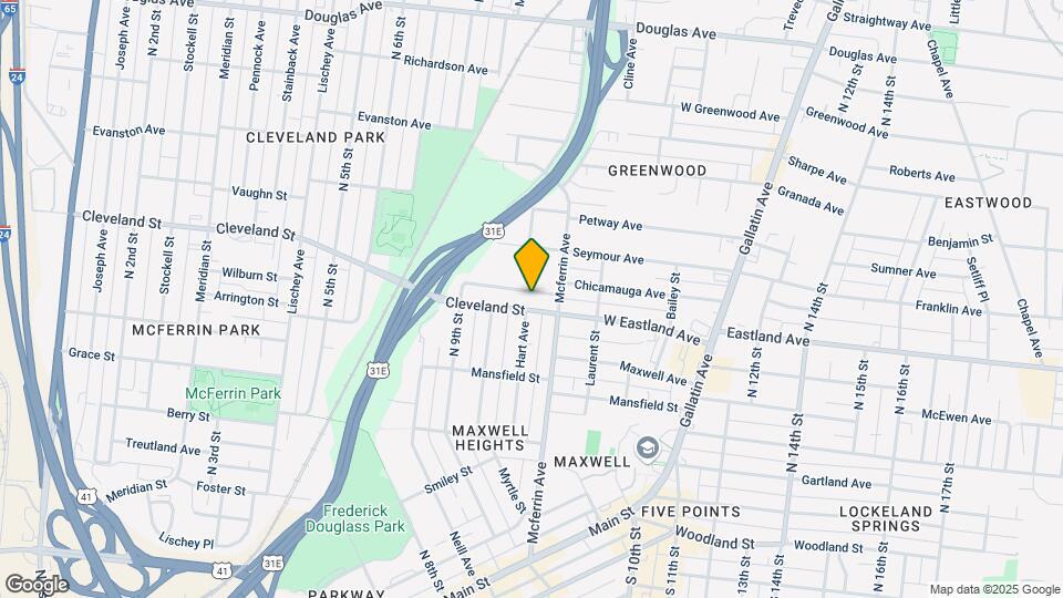 831 Cleveland St Mapa y Detalles de la Ubicación