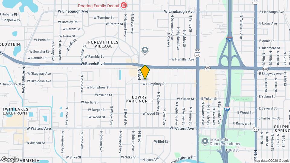 8904 N Hamner Ave Map and Location Details